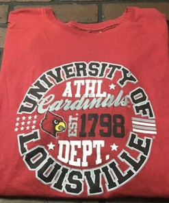 University of Louisville Cardinals Baseball Men's T-Shirt - NCAA Shirts for Fans