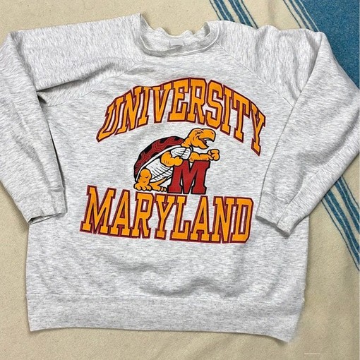 University of Maryland Logo Crewneck Sweatshirt Hoodie Shirt - Gifts for NCAA Fans - NCAA Shirts for Men
