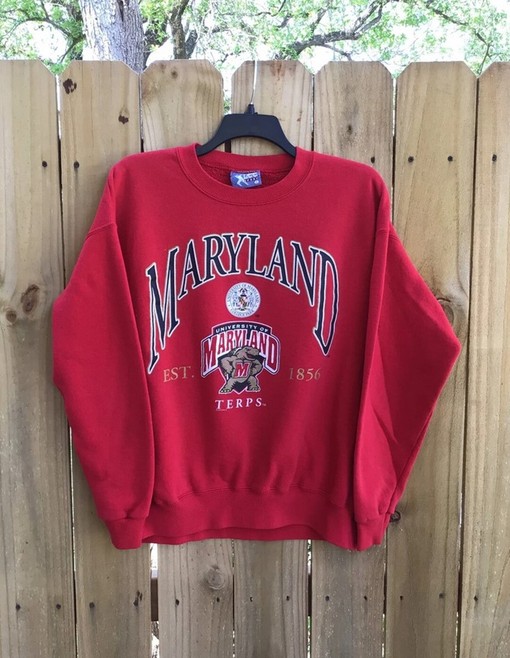 University of Maryland Terrapins Vintage 90s Sweatshirt, T-Shirt, Hoodie Set - NCAA Shirts
