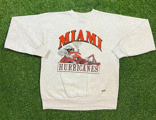 University of Miami Hurricanes Vintage Crewneck Sweatshirt Gift - NCAA Shirts for Men and Women
