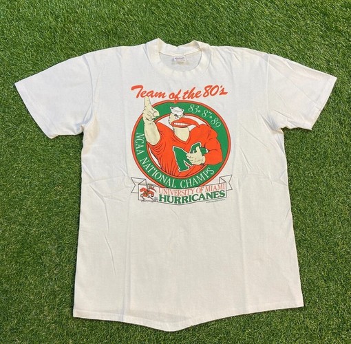 University of Miami Hurricanes Vintage T-Shirt Gift - NCAA Shirts for Men and Women