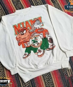 University of Miami Looney Tunes and NCAA Shirts - Vintage Hurricanes Shirt for Men and Women