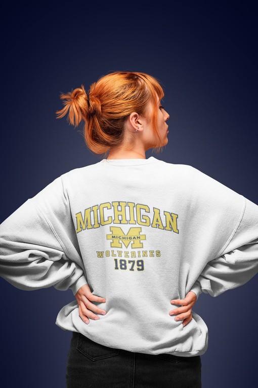 University of Michigan Sweatshirt, Michigan State Hoodie, NCAA Shirts for Women and College Apparel for Fans - Image 3
