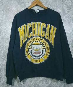 University of Michigan Sweatshirt, Michigan Sweater, and Vintage Style 90S Shirt for NCAA Fans