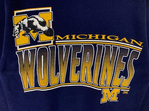 University of Michigan Wolverine Football T-Shirt Sweatshirt Hoodie in Vintage Style for NCAA Fans - Image 2