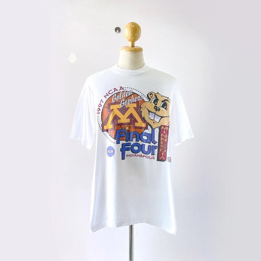 University of Minnesota Gophers Golden Final Four T-Shirt from the 90s for NCAA Football Fans