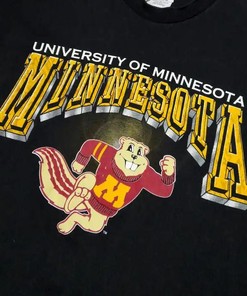 University of Minnesota with Mascot Goldy Gopher Shirt for NCAA Football Fan Shirts