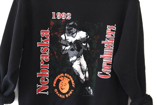 University of Nebraska Cornhuskers Football Orange Bowl 1992 Sweatshirt, Vintage NCAA Apparel - Image 2