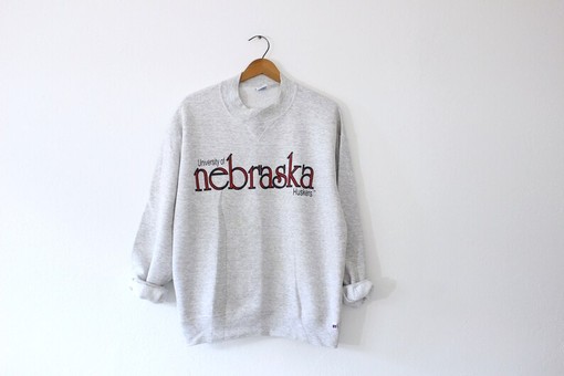 University of Nebraska Cornhuskers Hoodie, Vintage Huskers Sweatshirt, NCAA Gist Fans