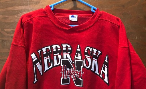 University of Nebraska Cornhuskers Starter Red Sweatshirt Hoodie, Vintage NCAA Apparel - Image 2