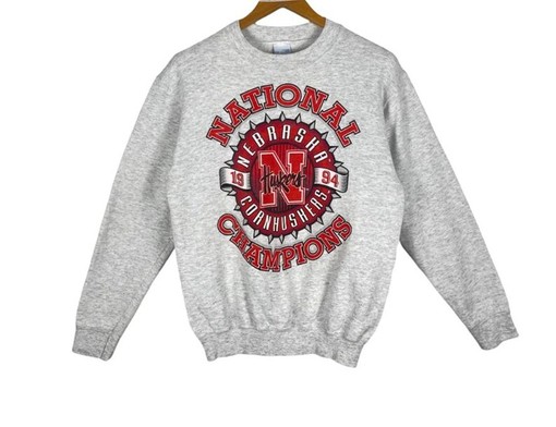 University of Nebraska Football Vintage Sweatshirt Hoodie (State University Shirt)