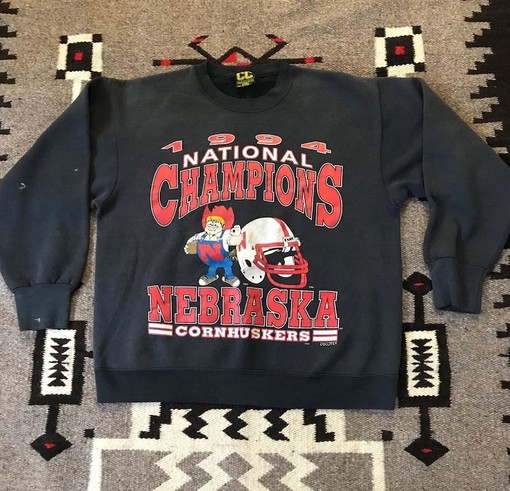 University of Nebraska Huskers Ncaa Football Championship Sweatshirt (retro ncaa shirts)