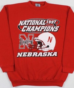 University of Nebraska Huskers Ncaa Football Sweatshirt 1997 (ncaa shirts women)