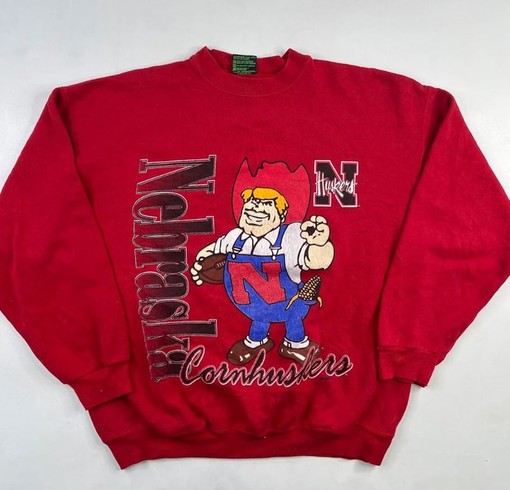 University of Nebraska State Vintage Sweatshirt Football (vintage ncaa shirts)