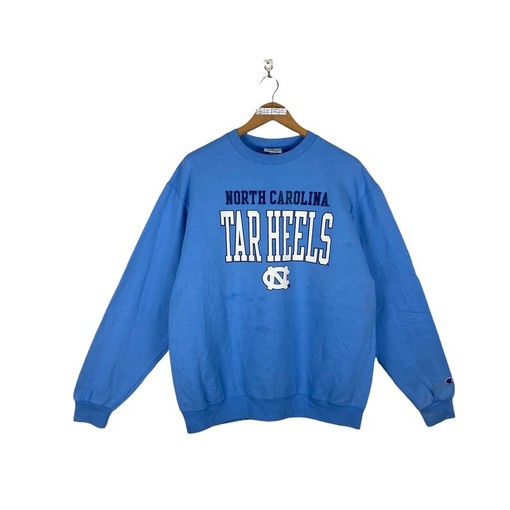 University of North Carolina Sweatshirt with NCAA Champion Logo, Vintage UNC Pullover for College Fans