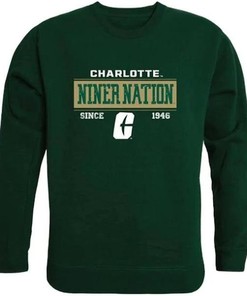University of North Carolina at Charlotte Established Crewneck Sweatshirt, State University Shirt for NCAA Fans