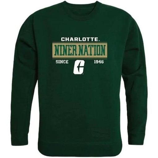 University of North Carolina at Charlotte Established Crewneck Sweatshirt, State University Shirt for NCAA Fans