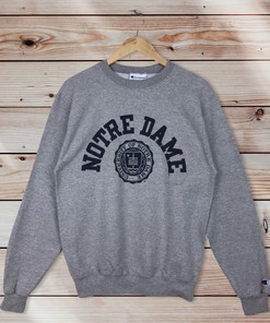 University of Notre Dame Vintage Style Crewneck Sweatshirt Pullover - Champion 90s