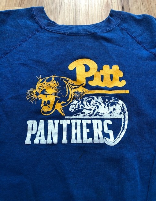 University of Pittsburgh Panthers Vintage 90s Apparel - Sweatshirt, T-Shirt, Hoodie - Image 2