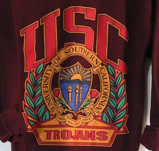 University of Southern California USC Trojans Vintage Style Sweatshirt, Comfortable Trojans Shirt and Hoodie - Image 2