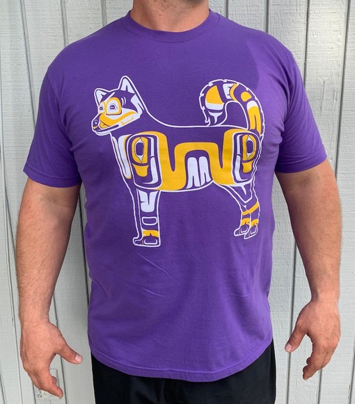 University of Washington Husky T-Shirt - PNW Native Design - NCAA Shirts for Men