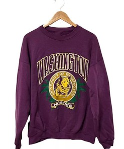 University of Washington Logo Sweatshirt, Vintage NCAA Shirts for Men and Women