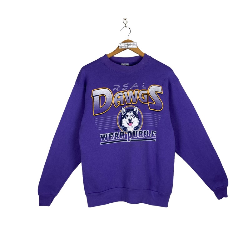 University of Washington Real Dawgs Wear Purple Pullover Sweater, American University Shirt