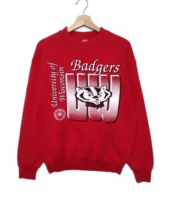 University of Wisconsin Vintage T Shirt and Sweatshirt Bundle, Ideal NCAA Gift for Fans with ncaa shirts for men