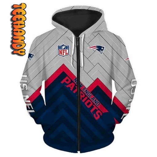 Unleash Your Fan Spirit with New England Patriots NFL All Over Print Hoodie