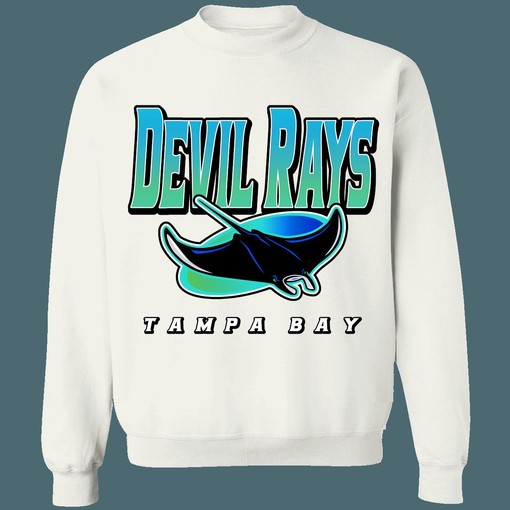 Unleash a New Style with Tampa Bay Devil Rays Vintage MLB Crewneck Sweatshirt Hoodie Shirt - Image 3