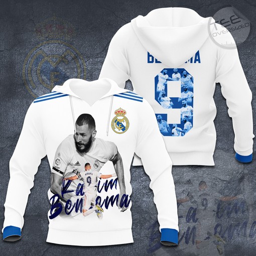 Unleash the Karim Benzema with Real Madrid X Karim Benzema All Over Print Hoodie 3D