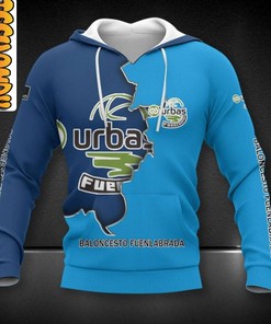 Urbas Fuenlabrada All Over Print 3D Hoodie with Team Logo for Basketball Fans