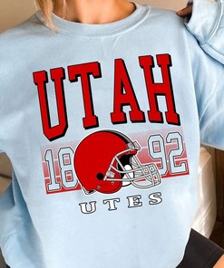 Utah Football Crewneck, Utah Football Sweatshirt, Football Fan Shirt, University Football Fan Shirt