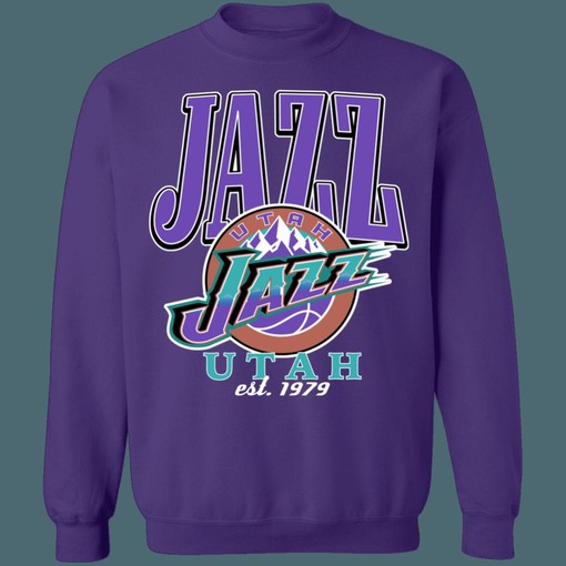 Utah Jazz 1979 Vintage NBA Sweatshirt Hoodie Shirt - NBA Fans, State University Shirt - Image 4