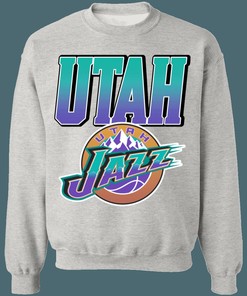 Utah Jazz GRADIENT Retro NBA Vintage Sweatshirt Hoodie Shirt - NBA Fans, State University Shirt