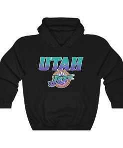 Utah Jazz Vintage 90's NBA Sweatshirt Hoodie Shirt - NBA Fans, Sport Shirts Girls