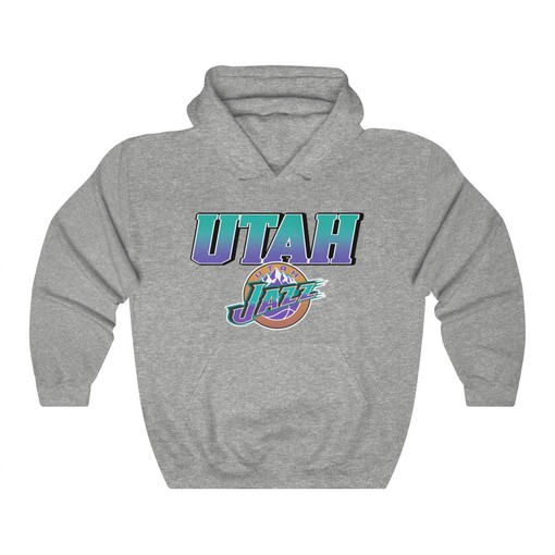 Utah Jazz Vintage 90's NBA Sweatshirt Hoodie Shirt - NBA Fans, Sport Shirts Girls - Image 3