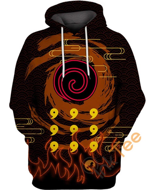 Uzumaki Naruto Cosplay 3D Hoodie with All Over Print