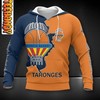 Valencia Basket All Over Print 3D Hoodie with Bold Team Logo for Basketball Lovers