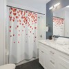 Valentine's Day Shower Curtain | Romantic Cute Red Hearts Theme | Idea for Valentines Day | Bathroom Decor