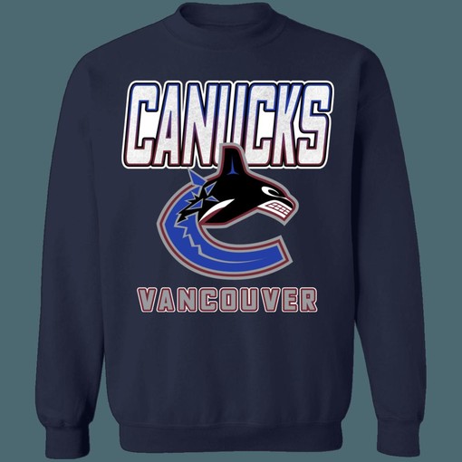 Vancouver Canucks 2006 Retro NHL Sweatshirt Hoodie T-Shirt - Gifts for Hockey Lovers, ncaa shirts for men - Image 3