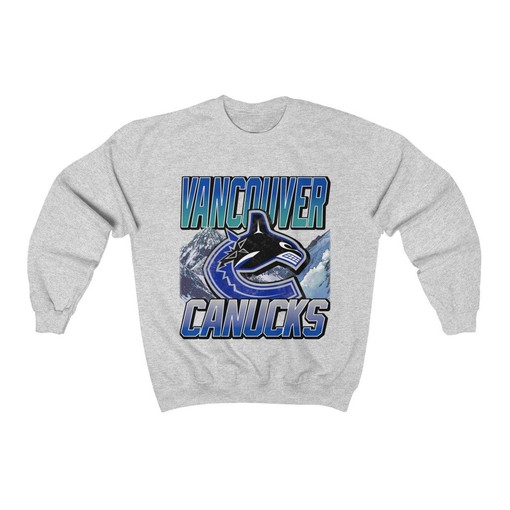 Vancouver Canucks Retro NHL Sweatshirt Hoodie Shirt - Gifts for NHL Fans, retro ncaa shirts