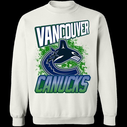 Vancouver Canucks Retro NHL Sweatshirt Hoodie T-Shirt - For Hockey Lovers, NCAA Fan Gear State University Shirt - Image 2
