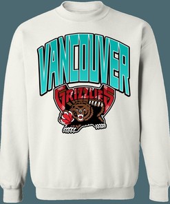 Vancouver Grizzlies GRADIENT Retro NBA Vintage Sweatshirt Hoodie Shirt - NBA Fans, retro ncaa shirts