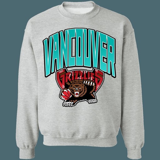 Vancouver Grizzlies GRADIENT Retro NBA Vintage Sweatshirt Hoodie Shirt - NBA Fans, retro ncaa shirts - Image 2