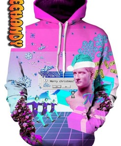 Vaporwave Unisex All Over Print 3D Hoodie with Vaporwave Print Design for Trendsetters