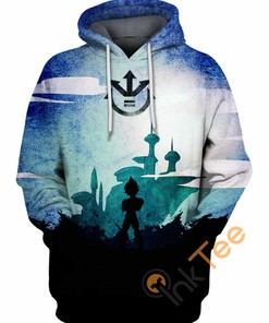 Vegeta Blue All Over Print 3D Hoodie in Stunning Design for Dragon Ball Super Fans