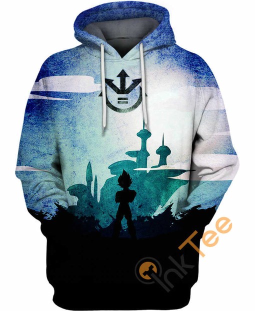 Vegeta Blue All Over Print 3D Hoodie in Stunning Design for Dragon Ball Super Fans