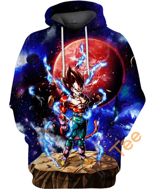 Vegeta's Godly Transformation 3D Hoodie with Bold Print