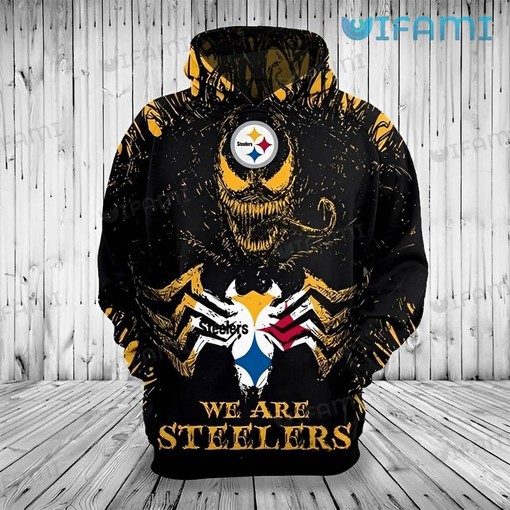 Venom We Are Steelers - Steelers 3D All Over Print Hoodie with Powerful Design